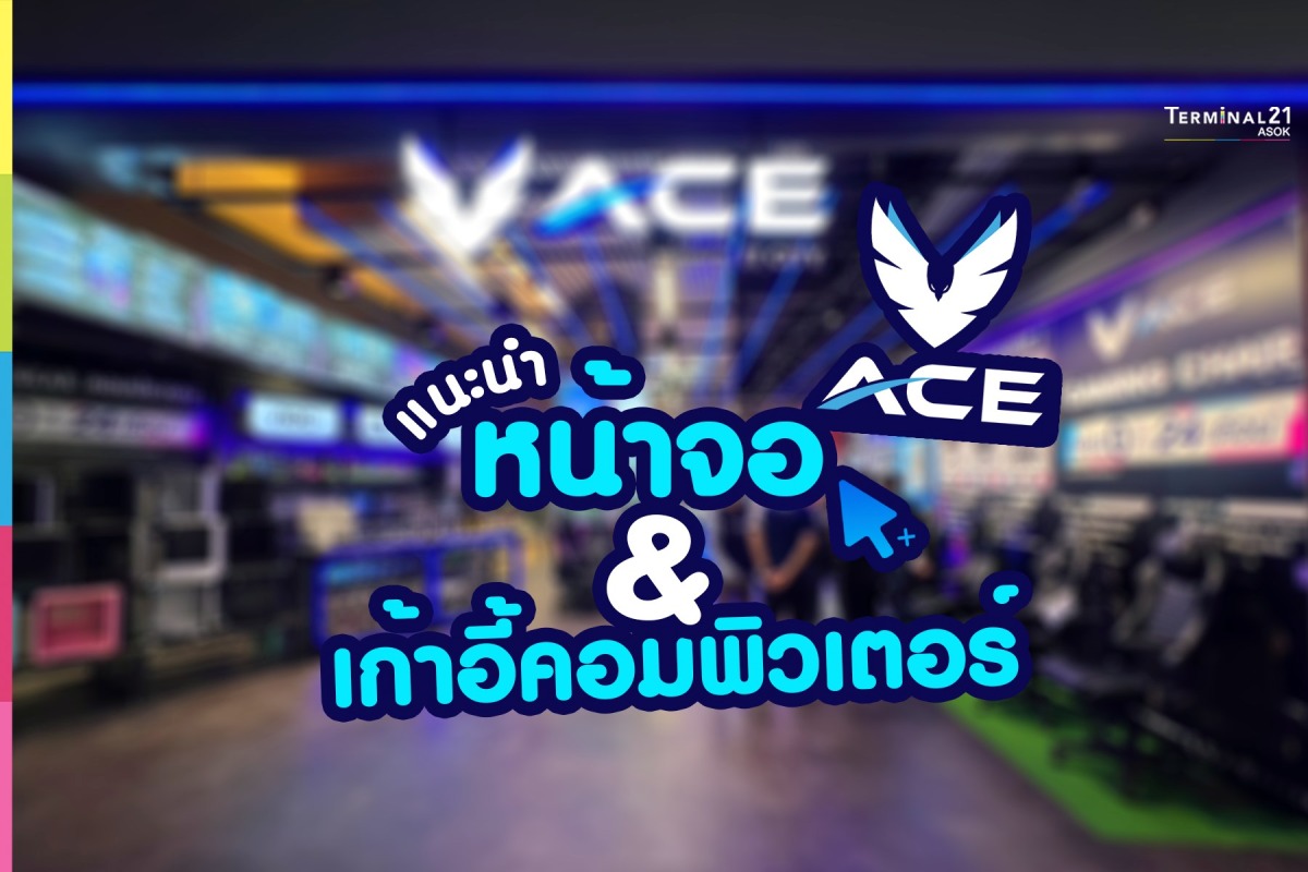 ACE แนะนำ หน้าจอคอมพิวเตอร์และเก้าอี้คอมพิวเตอร์