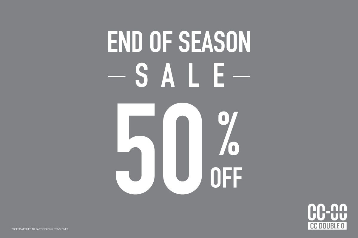 End of Season Sale 50% Off