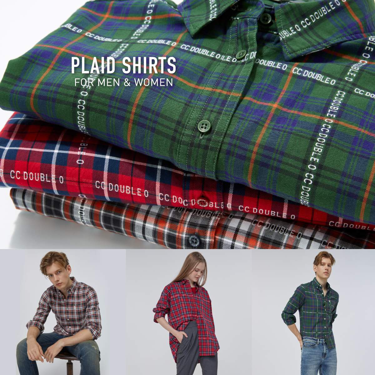 วันหยุดนี้พลาดไม่ได้กับเสื้อ Plaid Shirt 