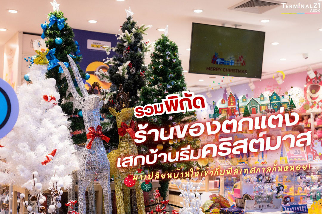 รวมพิกัด ร้านของตกแต่งเสกบ้านธีมครีสต์มาส