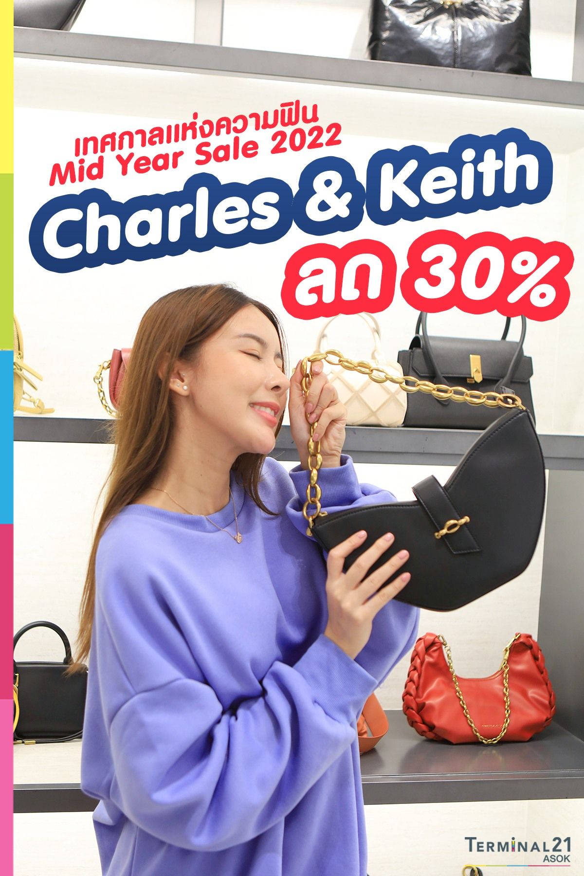 Mid Year Sale 2022 Charles & Keith ลด 30%