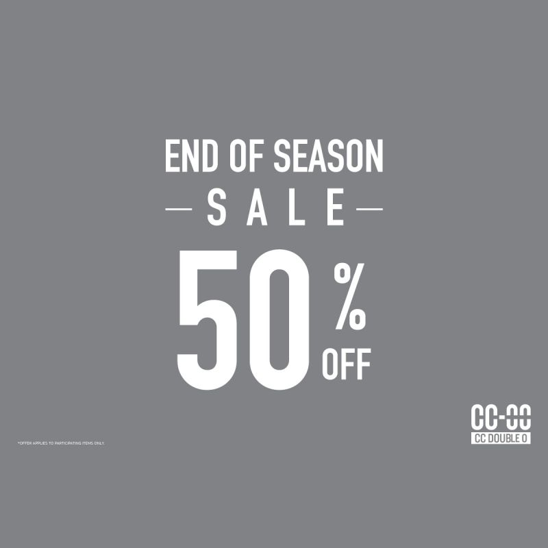 End of Season Sale 50% Off